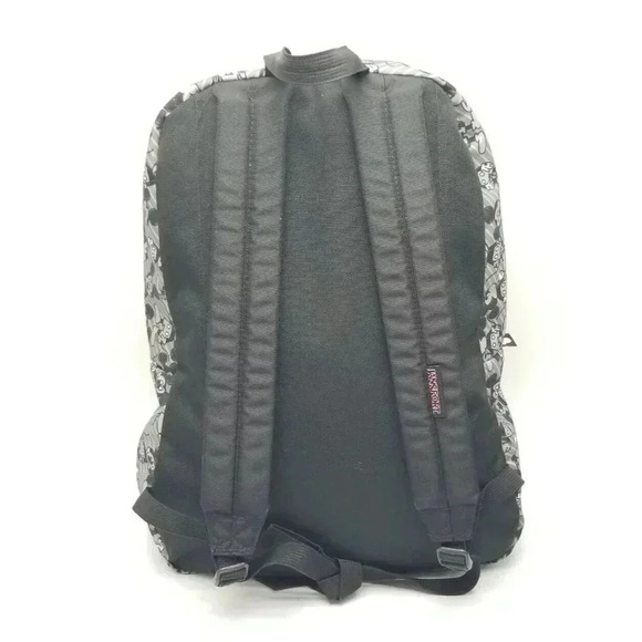 Disney | Jansport Superbreak MICKEY MOUSE All Over Print Black / Gray Backpack - Picture 5 of 9